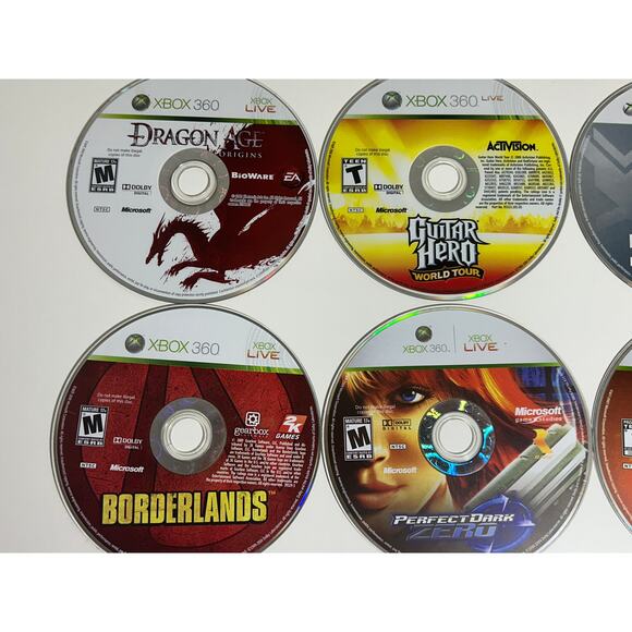 Xbox 360 Lot of 12 Disc, Halo Reach CE Anniversary, Borderlands, Orange Box - Picture 3 of 5